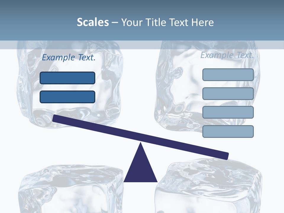 White Blocks Background PowerPoint Template