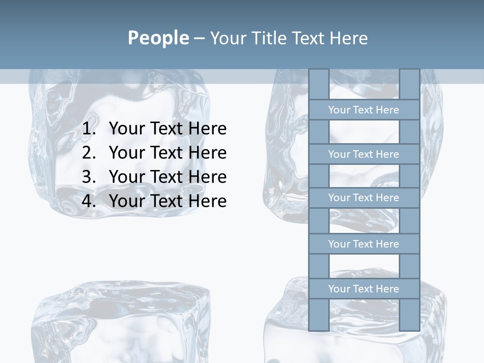 White Blocks Background PowerPoint Template