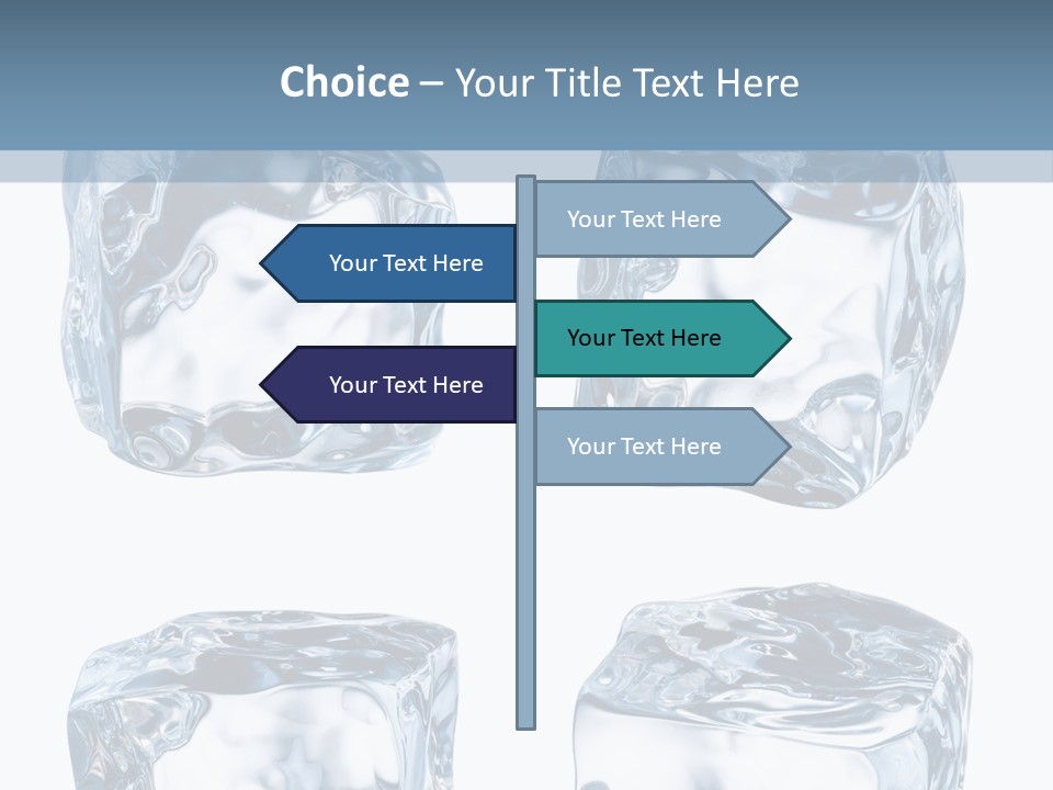 White Blocks Background PowerPoint Template
