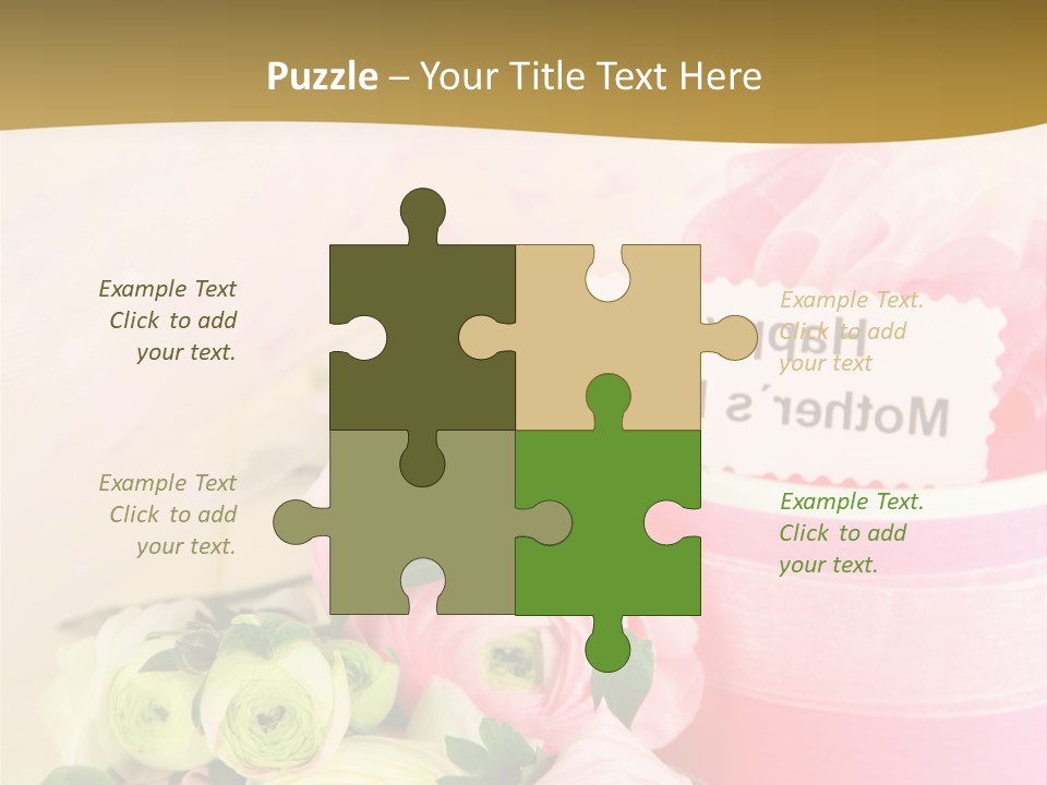 Bow Holiday Buttercup PowerPoint Template