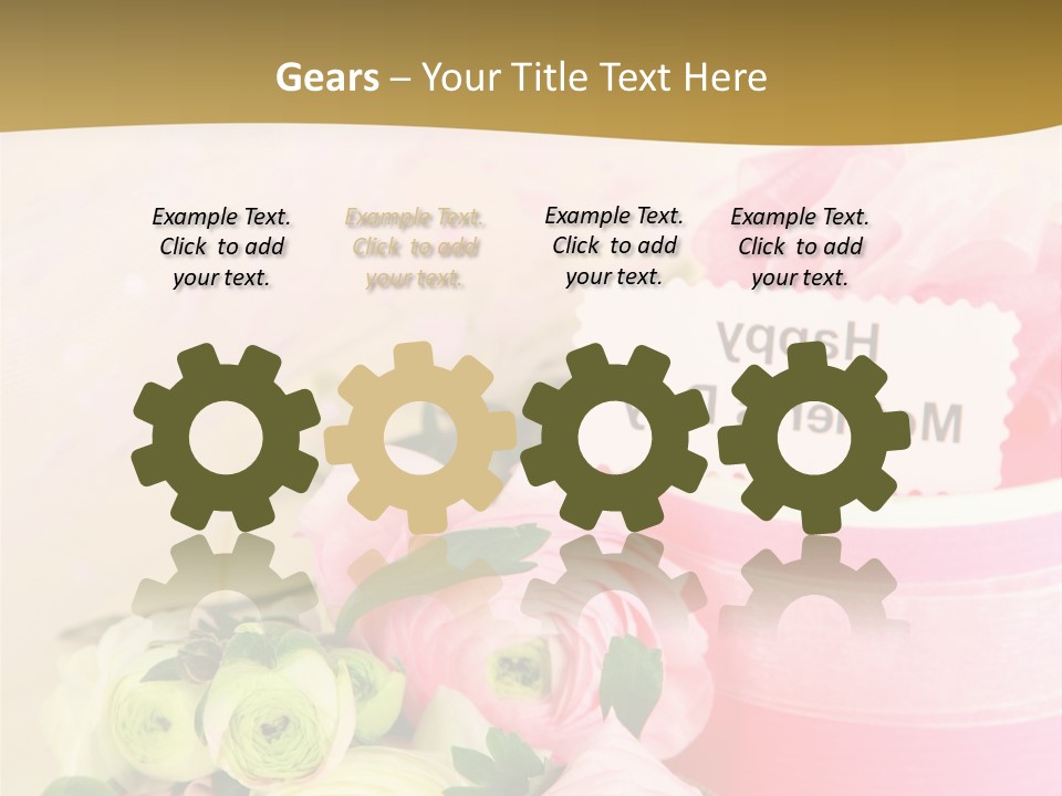 Bow Holiday Buttercup PowerPoint Template