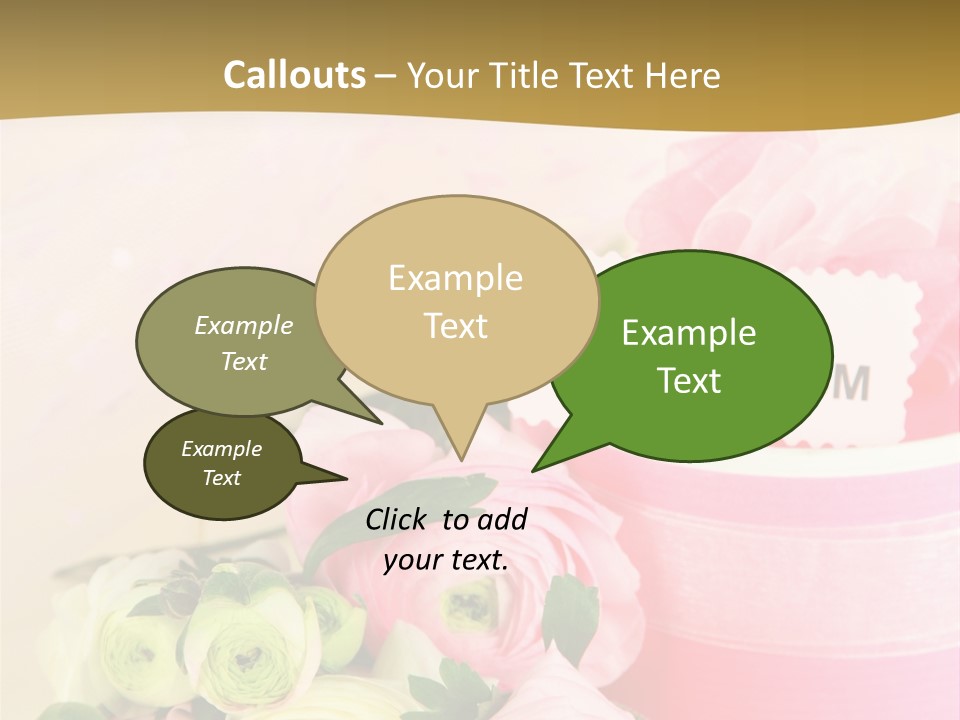 Bow Holiday Buttercup PowerPoint Template