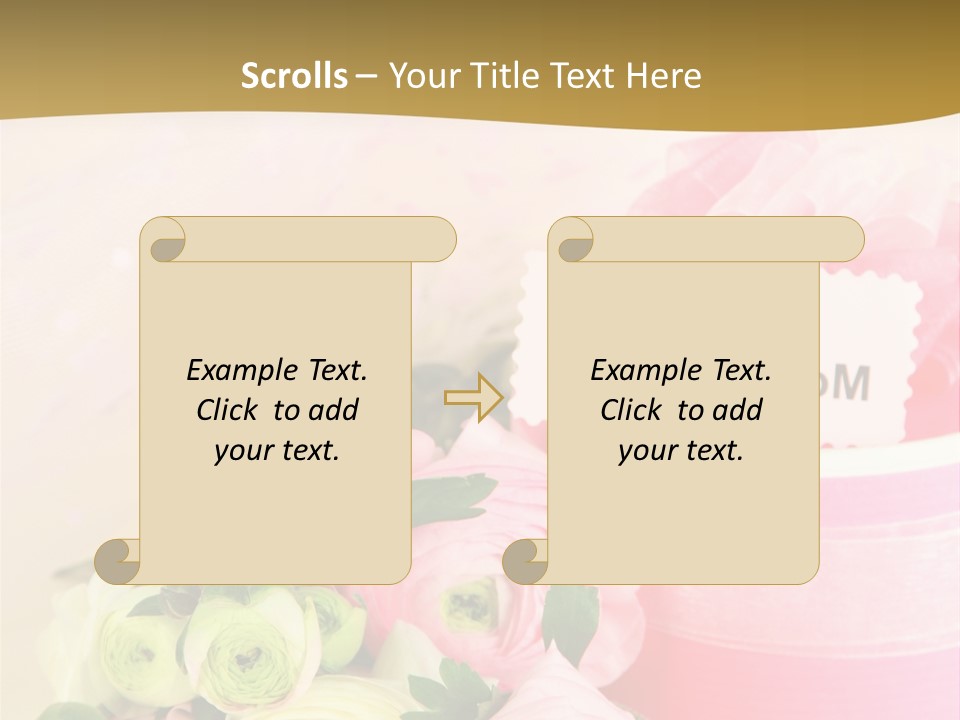 Bow Holiday Buttercup PowerPoint Template