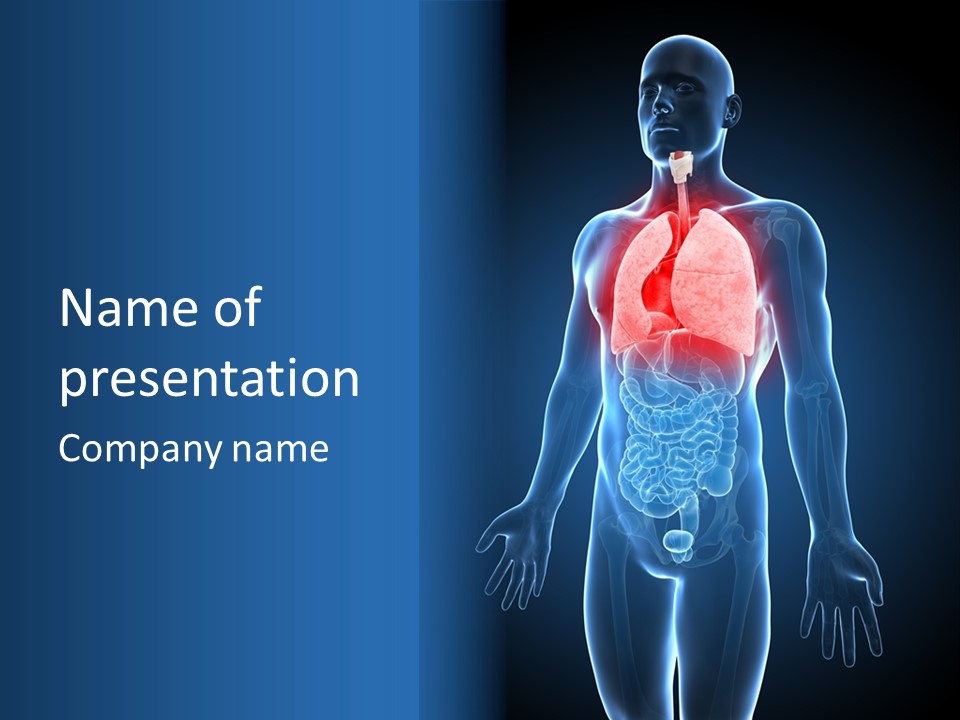 Organs Healthcare Pneumonia PowerPoint Template