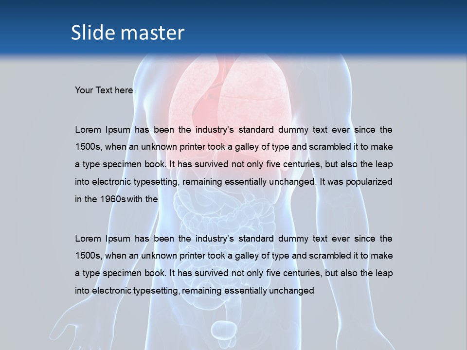 Organs Healthcare Pneumonia PowerPoint Template