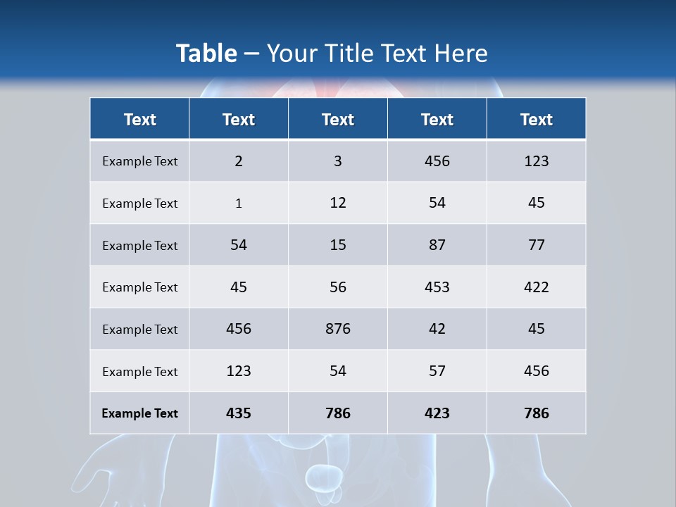 Organs Healthcare Pneumonia PowerPoint Template