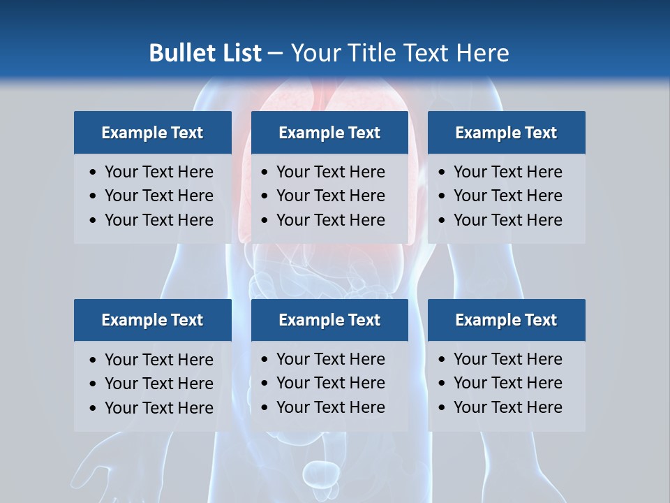 Organs Healthcare Pneumonia PowerPoint Template