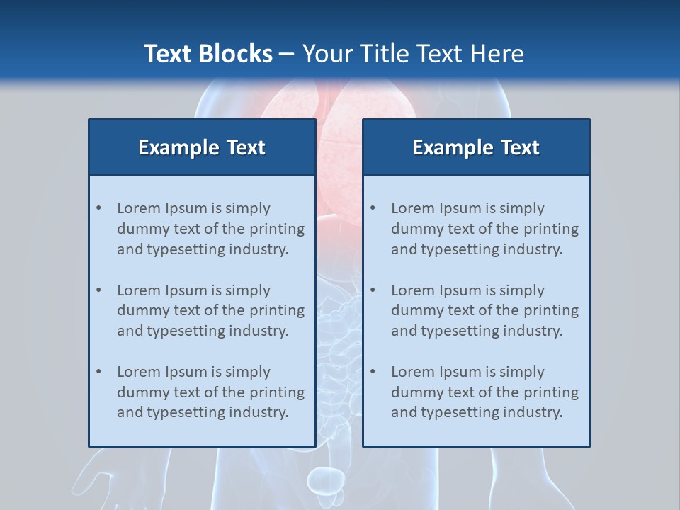 Organs Healthcare Pneumonia PowerPoint Template