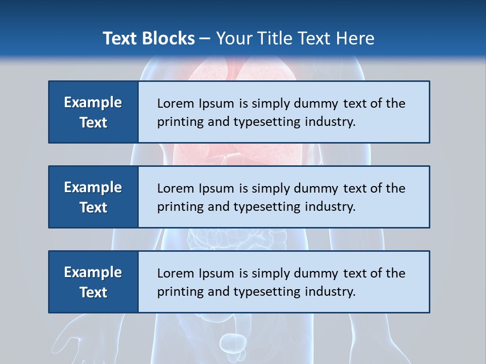 Organs Healthcare Pneumonia PowerPoint Template