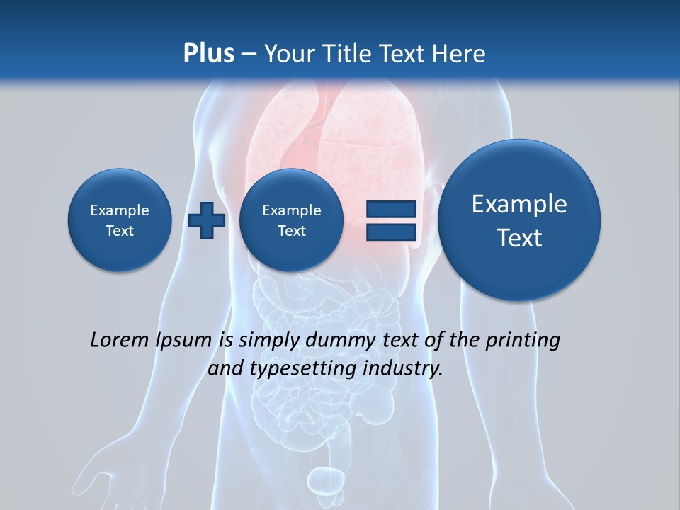 Organs Healthcare Pneumonia PowerPoint Template
