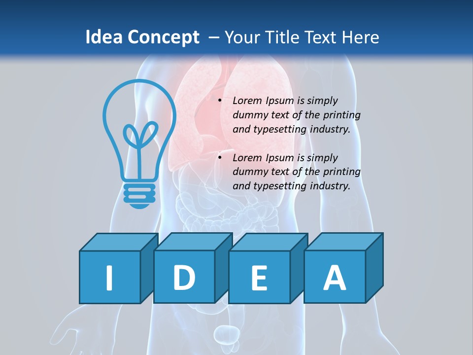 Organs Healthcare Pneumonia PowerPoint Template