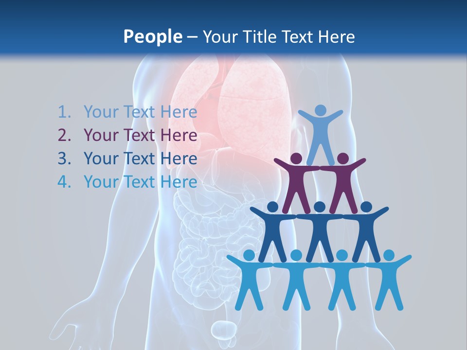 Organs Healthcare Pneumonia PowerPoint Template