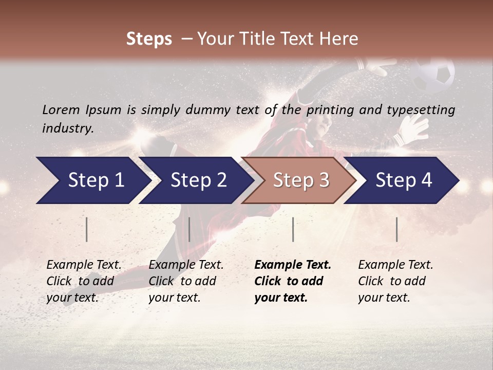 Soccer Sports Keeper PowerPoint Template