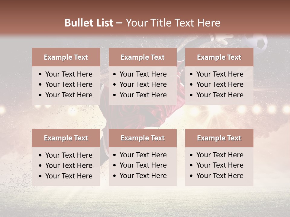 Soccer Sports Keeper PowerPoint Template