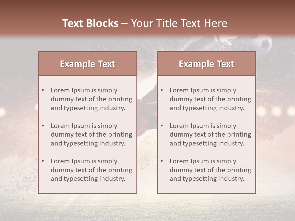 Soccer Sports Keeper PowerPoint Template