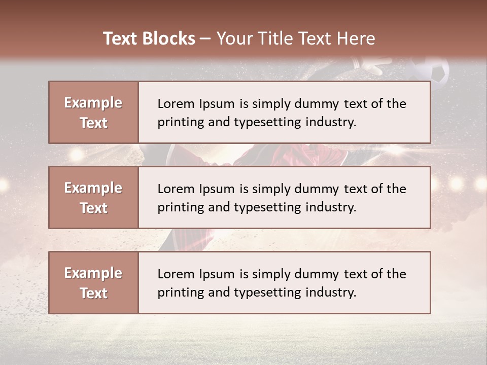 Soccer Sports Keeper PowerPoint Template
