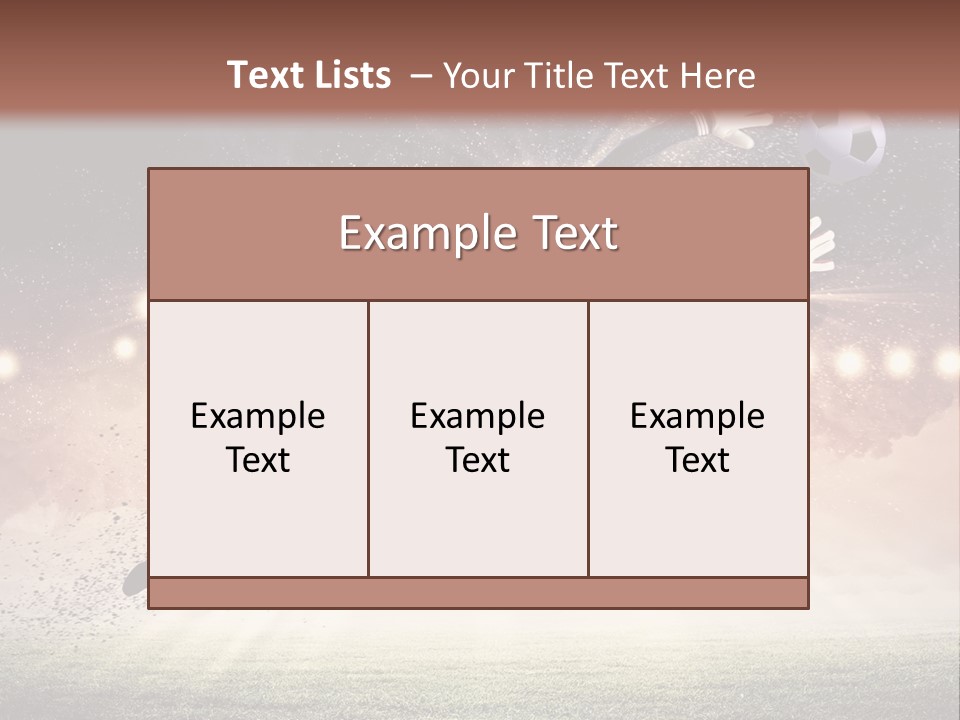 Soccer Sports Keeper PowerPoint Template