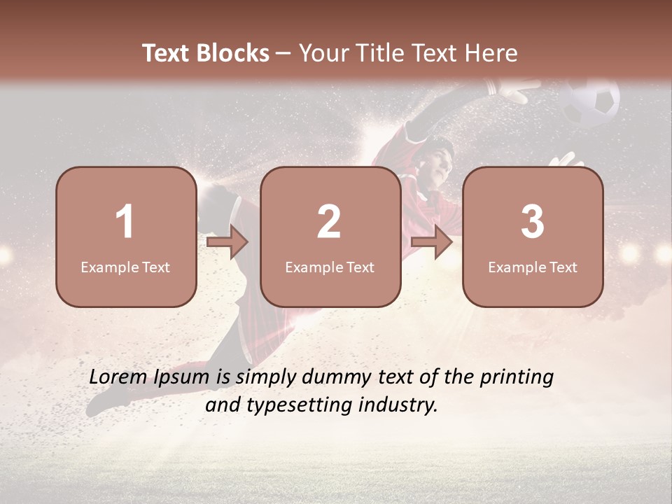 Soccer Sports Keeper PowerPoint Template