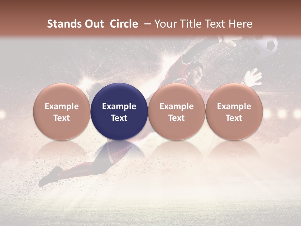 Soccer Sports Keeper PowerPoint Template
