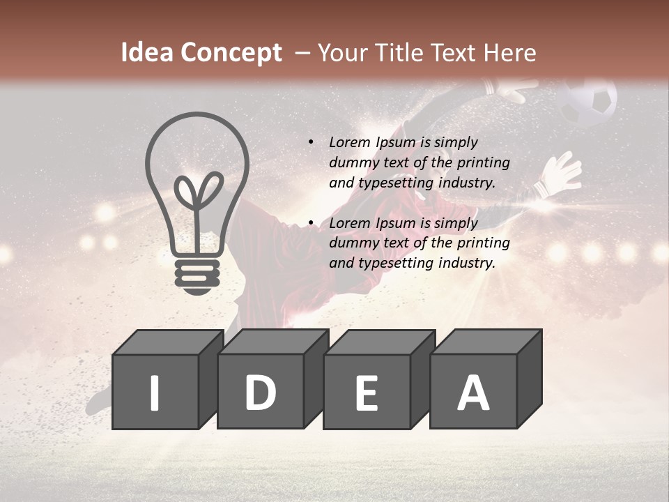 Soccer Sports Keeper PowerPoint Template