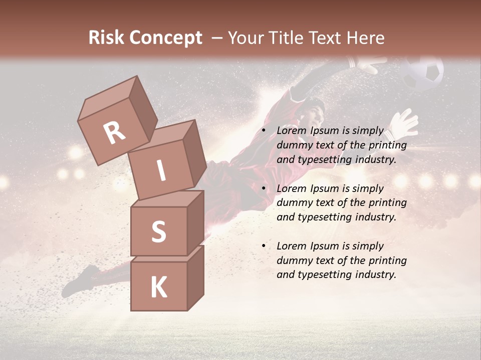 Soccer Sports Keeper PowerPoint Template