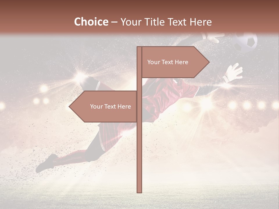 Soccer Sports Keeper PowerPoint Template