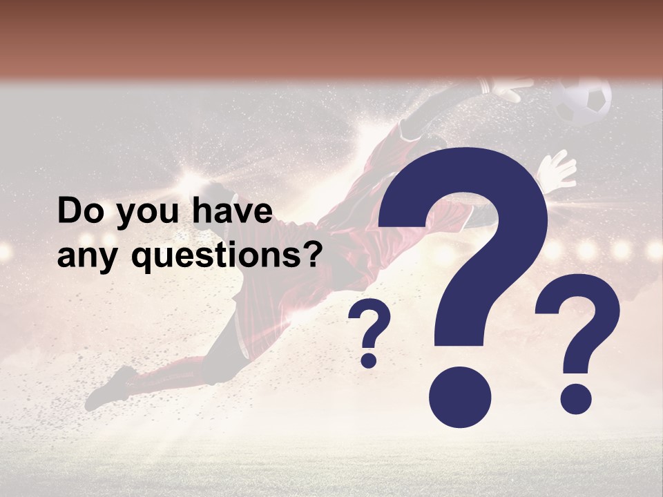 Soccer Sports Keeper PowerPoint Template