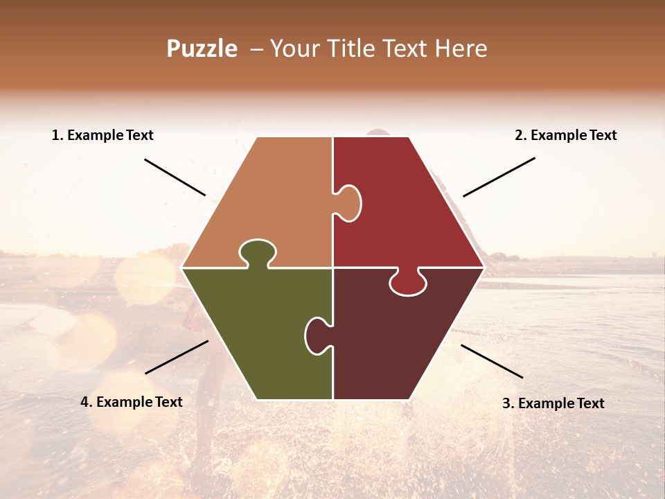 Splatter Sand Vacation PowerPoint Template