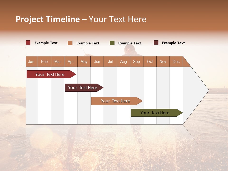 Splatter Sand Vacation PowerPoint Template