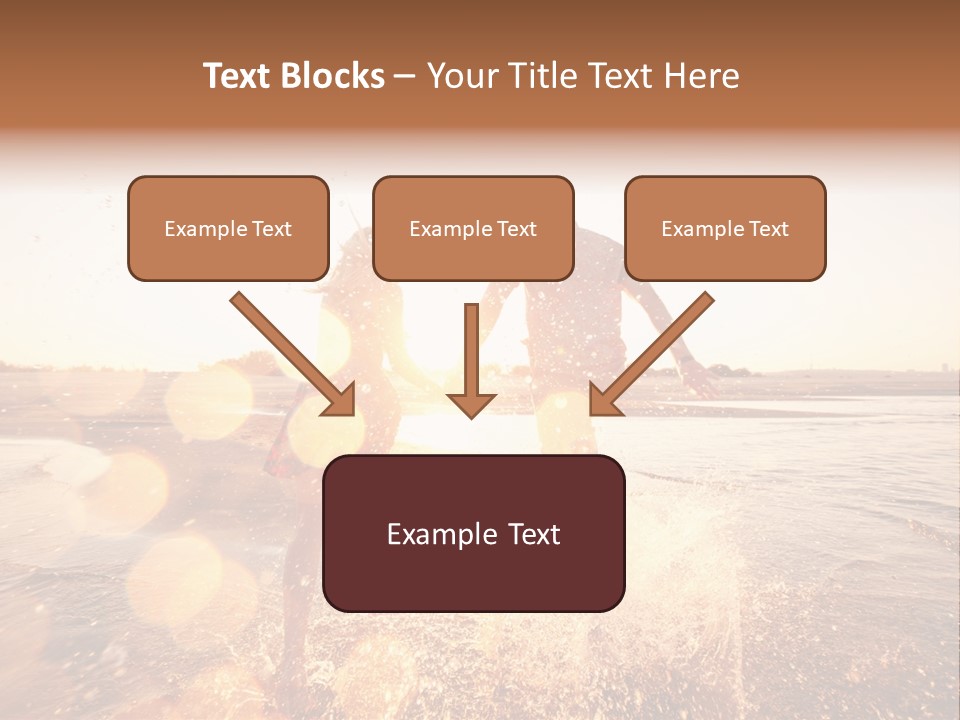Splatter Sand Vacation PowerPoint Template