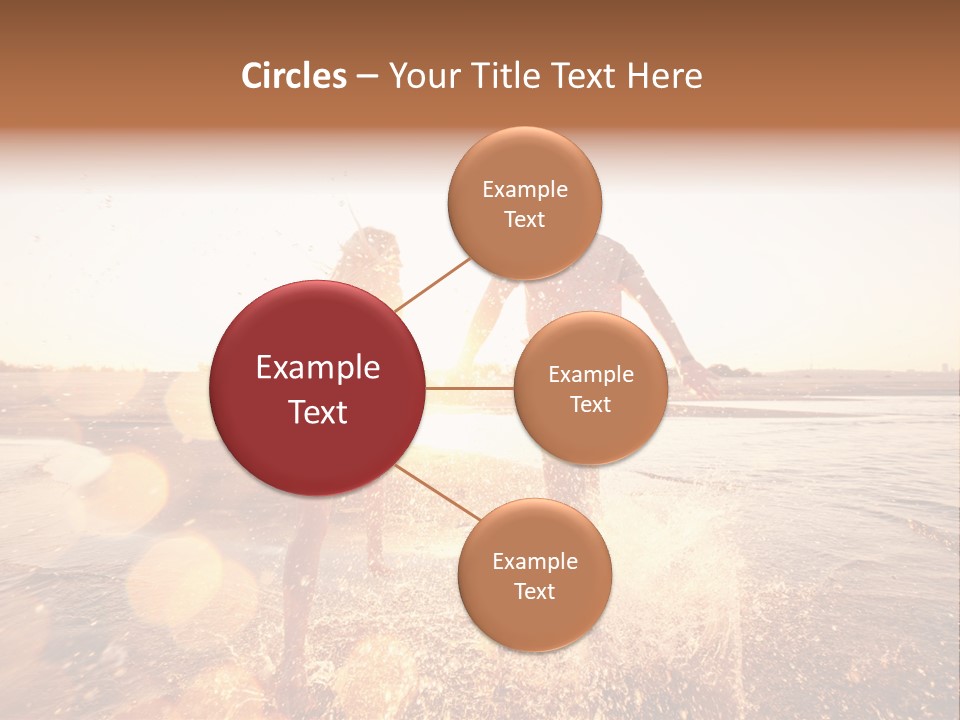 Splatter Sand Vacation PowerPoint Template