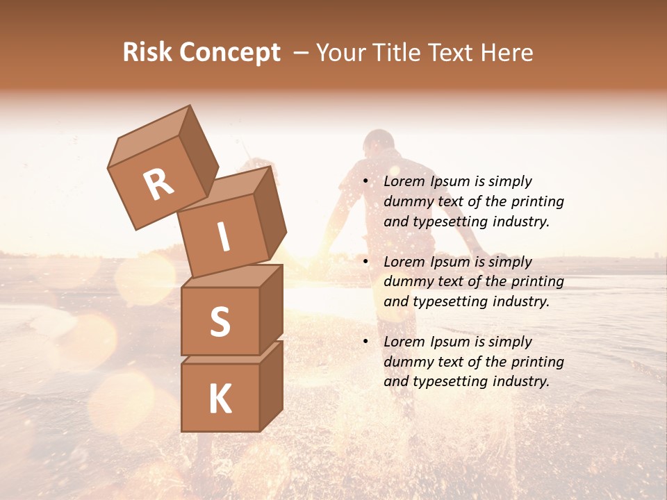 Splatter Sand Vacation PowerPoint Template