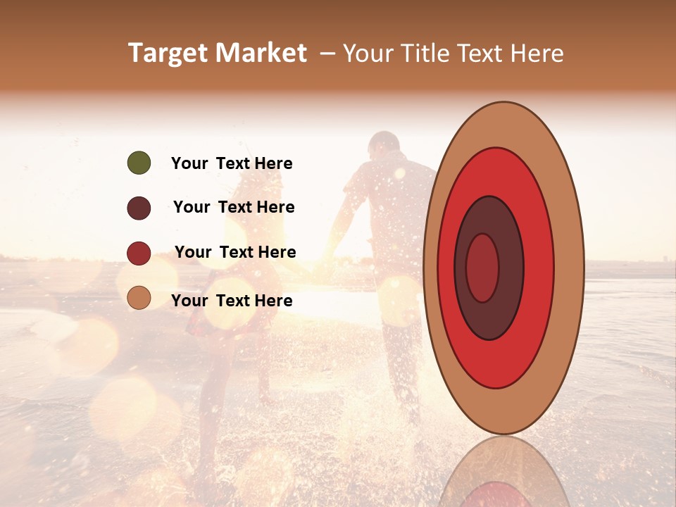 Splatter Sand Vacation PowerPoint Template