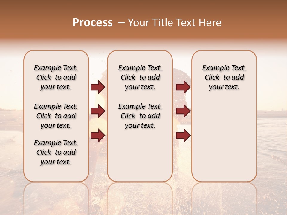 Splatter Sand Vacation PowerPoint Template