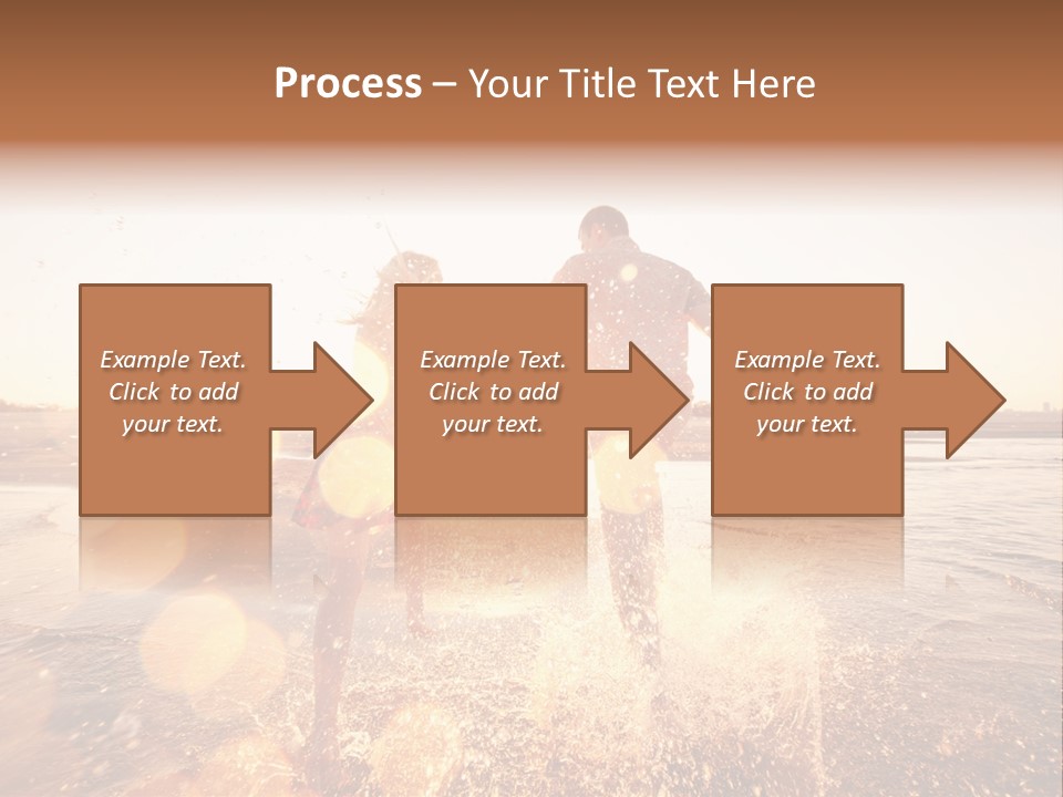 Splatter Sand Vacation PowerPoint Template