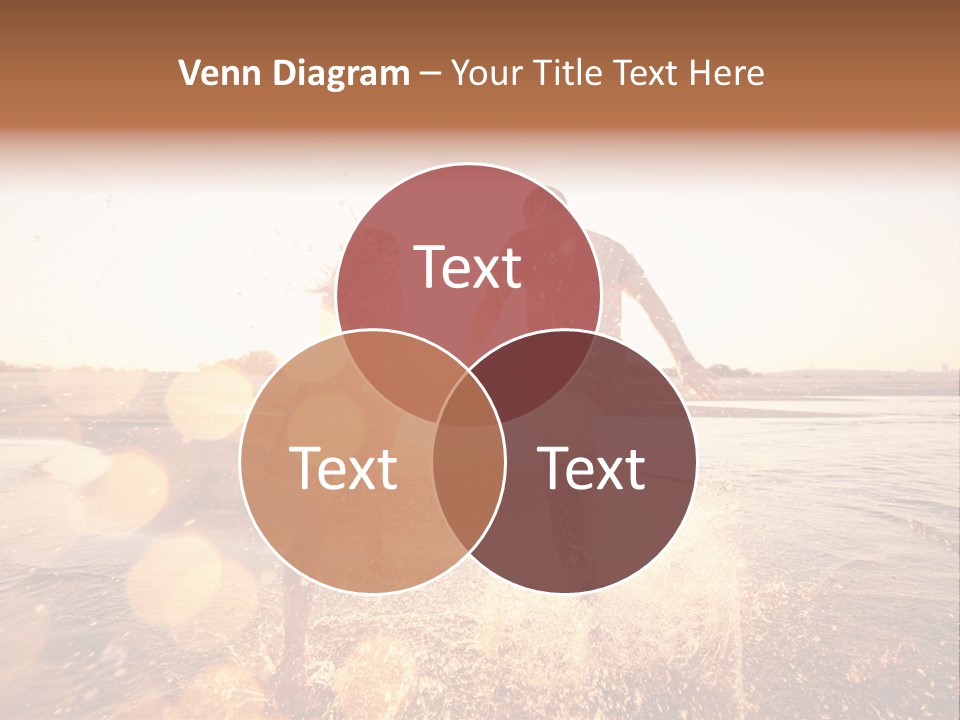 Splatter Sand Vacation PowerPoint Template