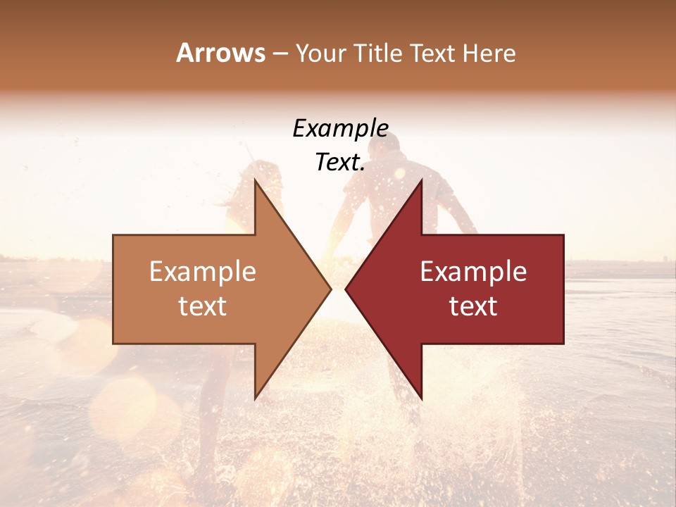 Splatter Sand Vacation PowerPoint Template