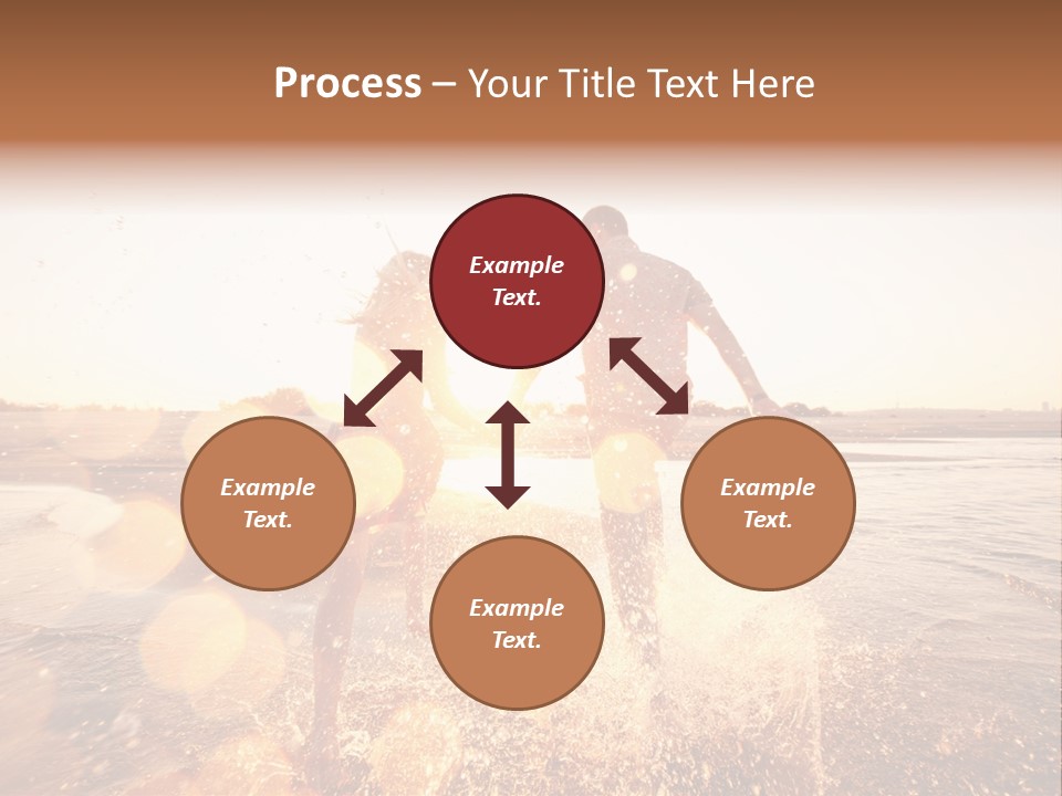 Splatter Sand Vacation PowerPoint Template