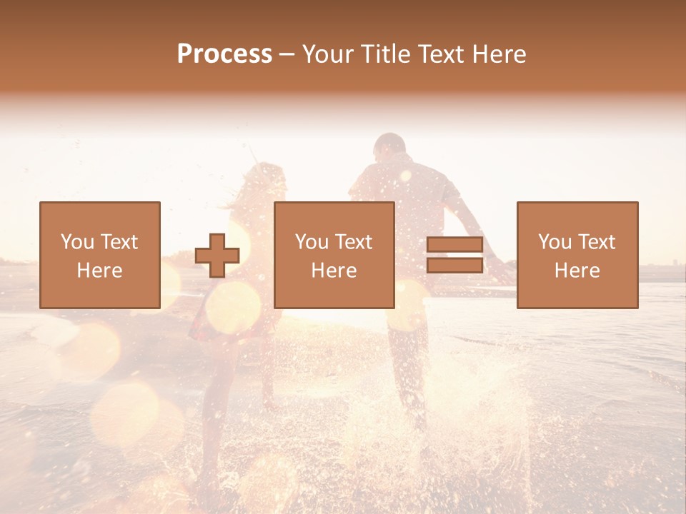 Splatter Sand Vacation PowerPoint Template