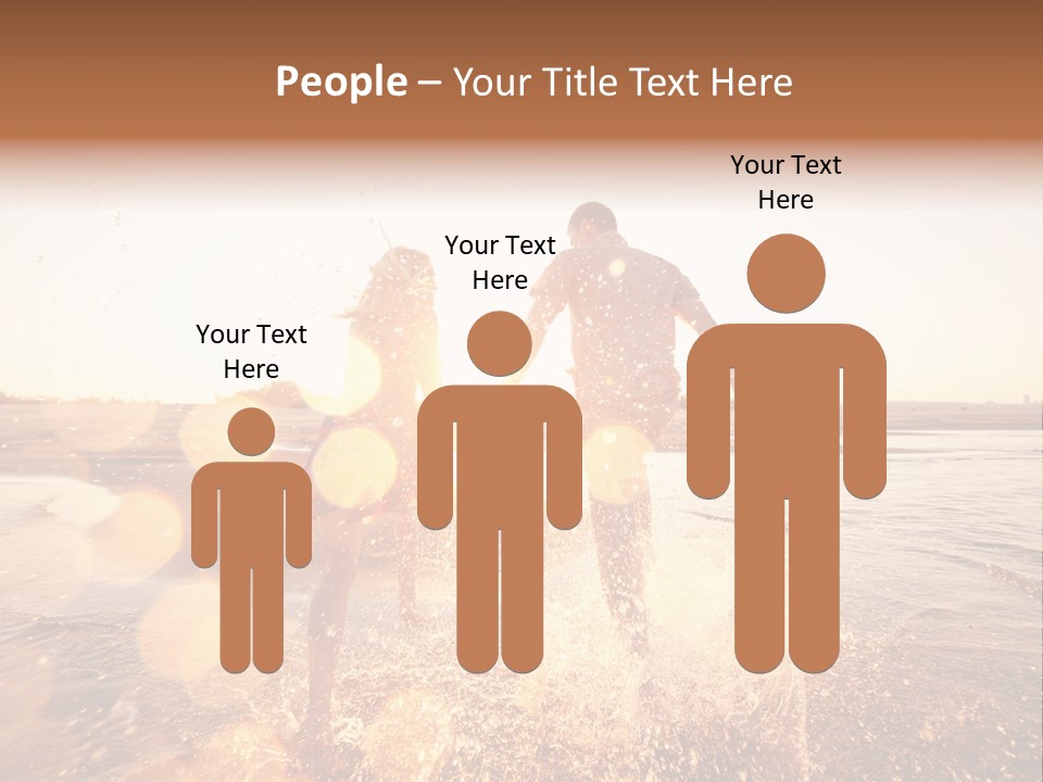 Splatter Sand Vacation PowerPoint Template