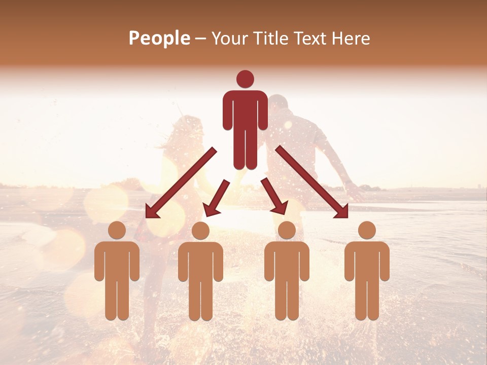 Splatter Sand Vacation PowerPoint Template