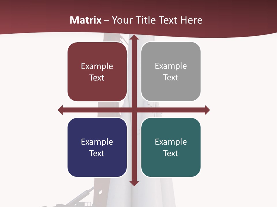 Isolated Science Spaceship PowerPoint Template