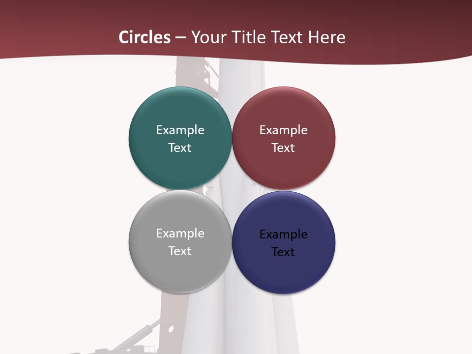 Isolated Science Spaceship PowerPoint Template