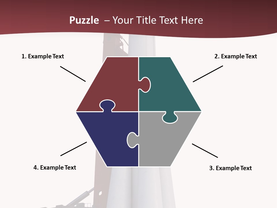 Isolated Science Spaceship PowerPoint Template