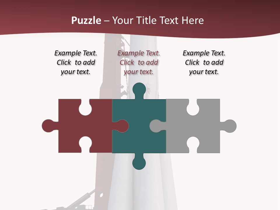 Isolated Science Spaceship PowerPoint Template