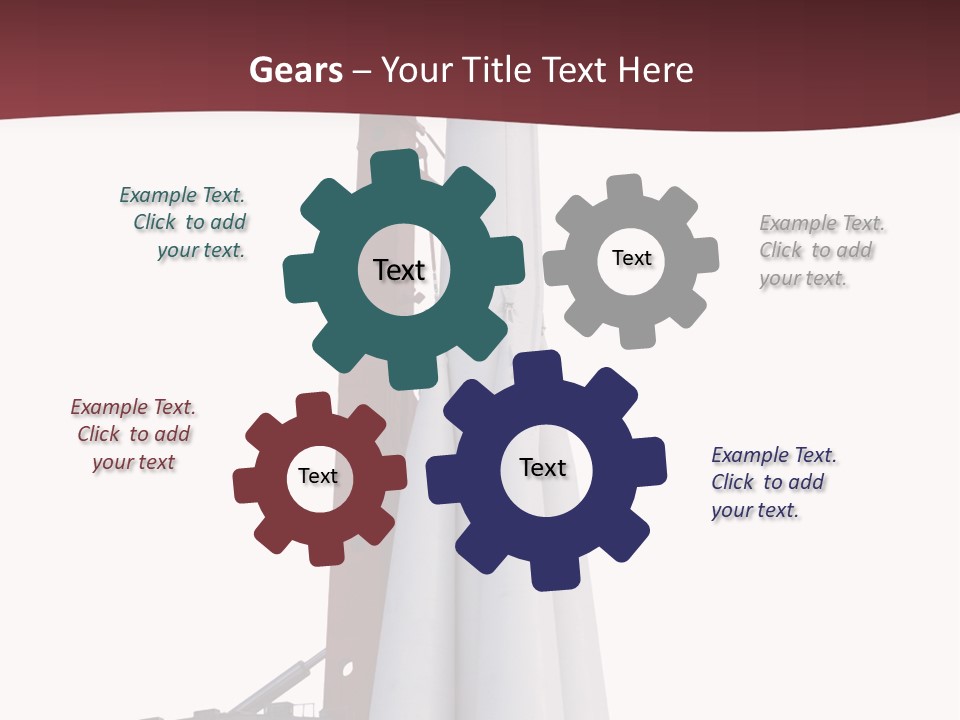 Isolated Science Spaceship PowerPoint Template