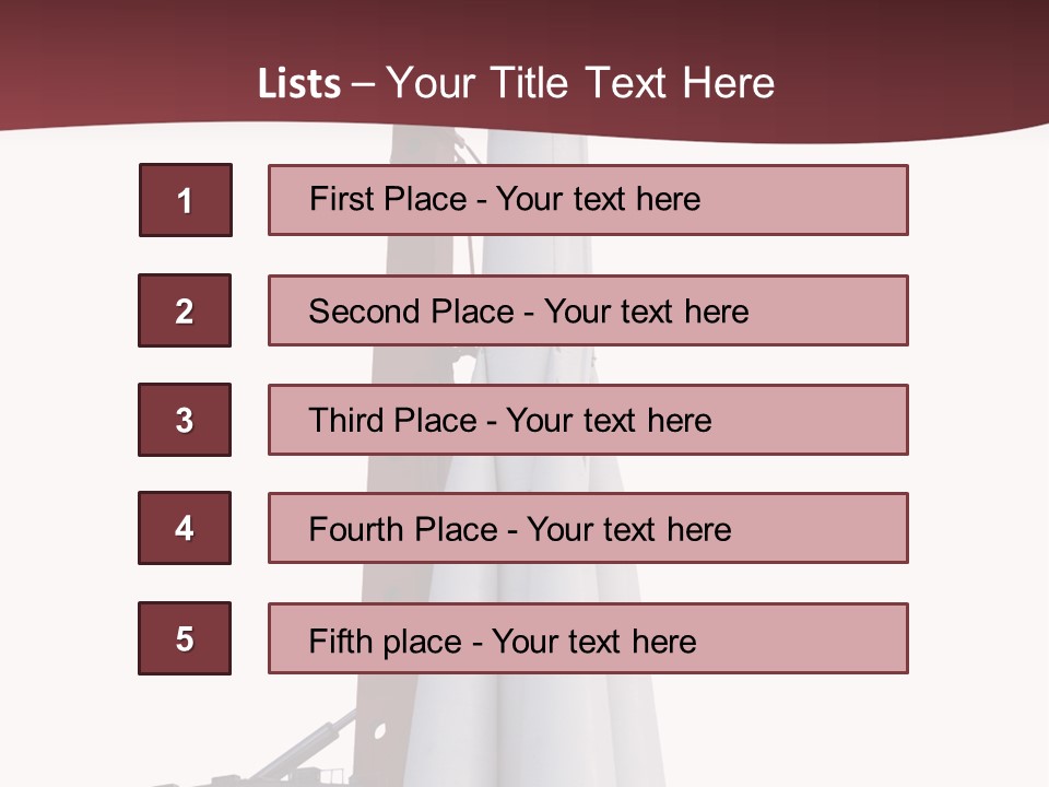 Isolated Science Spaceship PowerPoint Template