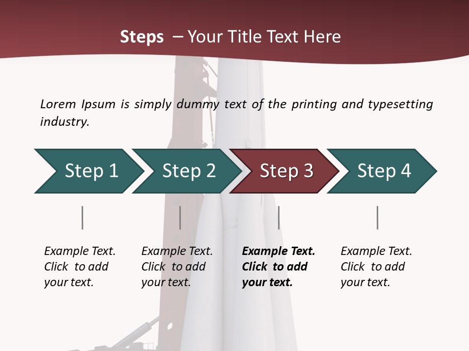 Isolated Science Spaceship PowerPoint Template