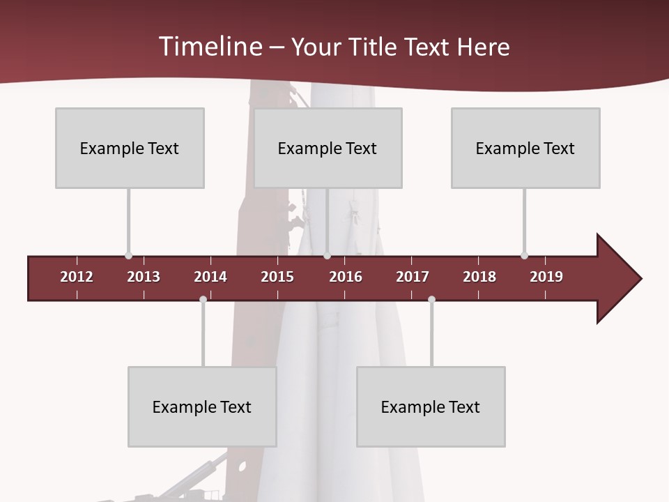 Isolated Science Spaceship PowerPoint Template
