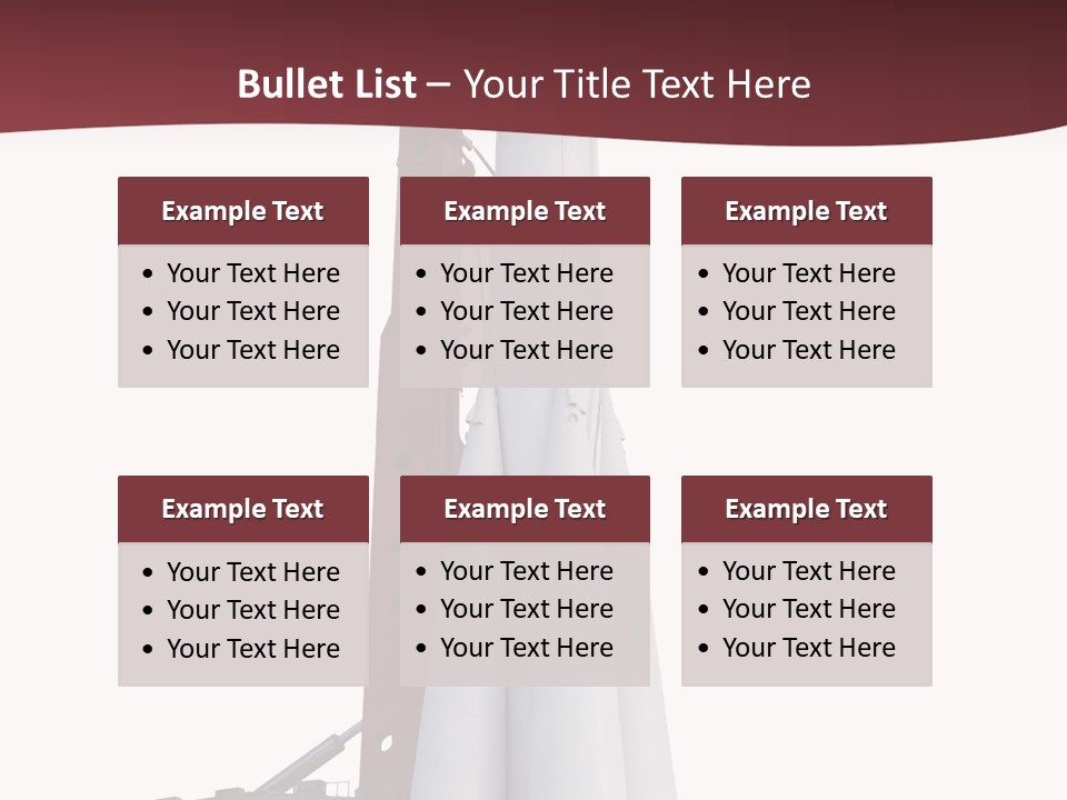 Isolated Science Spaceship PowerPoint Template